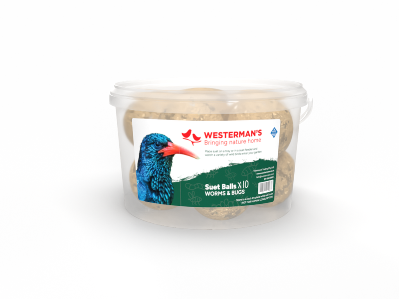 Westerman's 10 x Suet Balls Tub- Worms &amp; Bugs Flavour