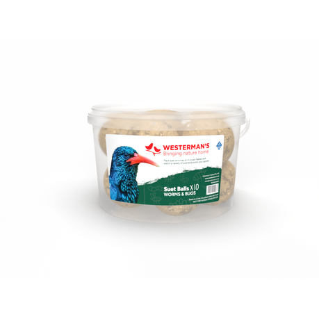 Westerman's 10 x Suet Balls Tub- Worms & Bugs Flavour Image