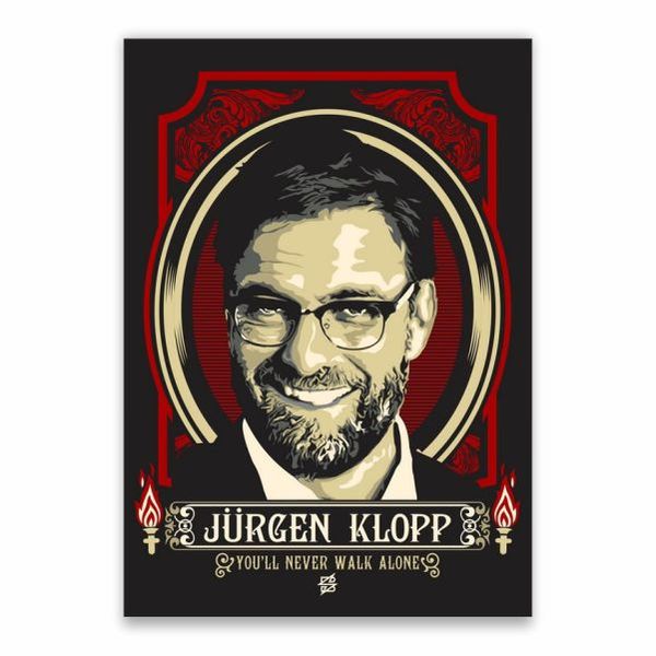 Jurgen Klopp YNWA Poster - A1