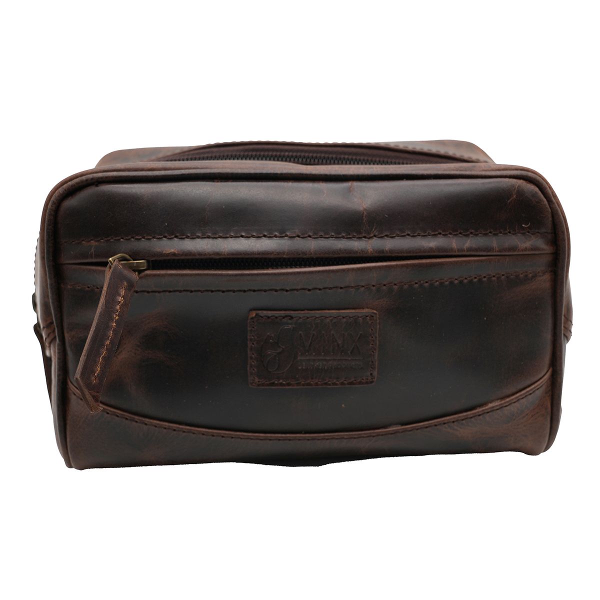 Minx Genuine Leather Dopp Kit Toiletry Bag