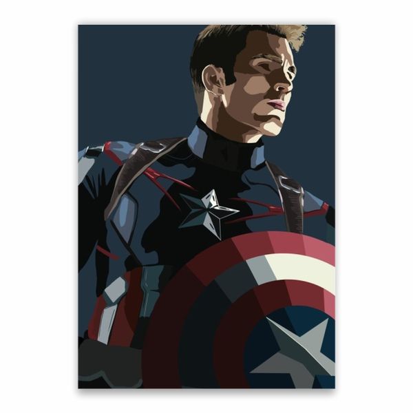 Captain America Pop Art Poster - A1