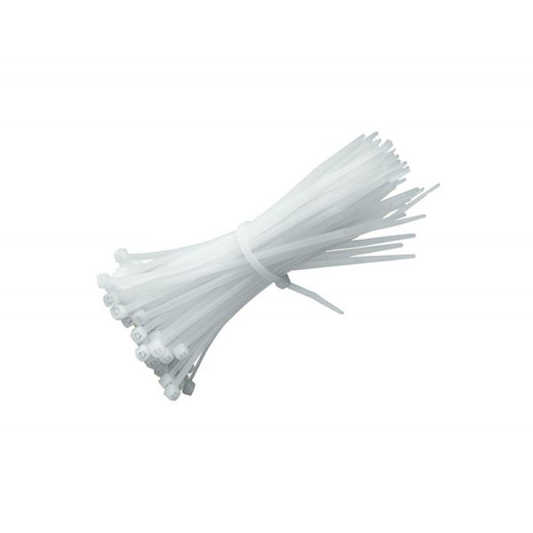 Current Cable Ties - 400mm x 4.8mm - White - 100 Per Pack - Bulk Pack of 4