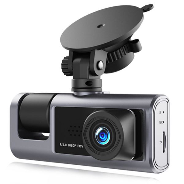 Dashcam Car Video Recorder 1080P 24 Hours Record 3 Cameras DVR