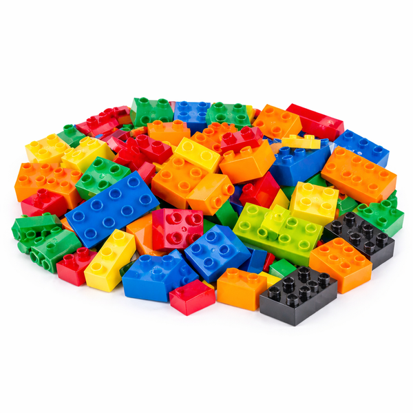 114 Piece - Large Particle Building Blocks - Multicolor