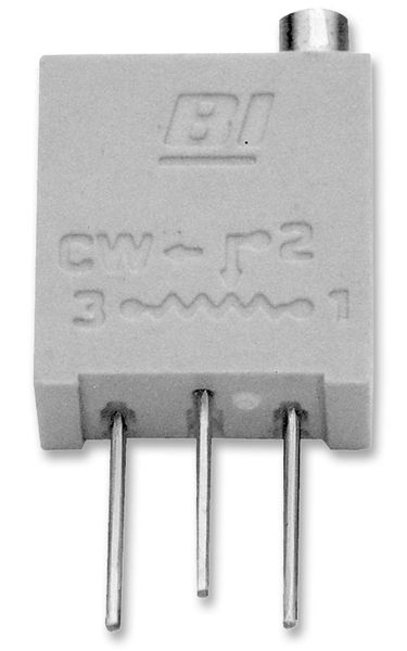 TT Electronics (67WR1KLF) Trimpot, Multi Turn, Cermet, Top Adjust, 1 kohm