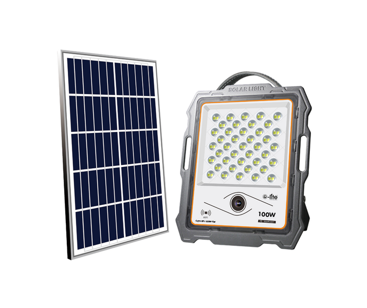 O-Lite Solar Flood Light With WI-FI CCTV Camera 100W