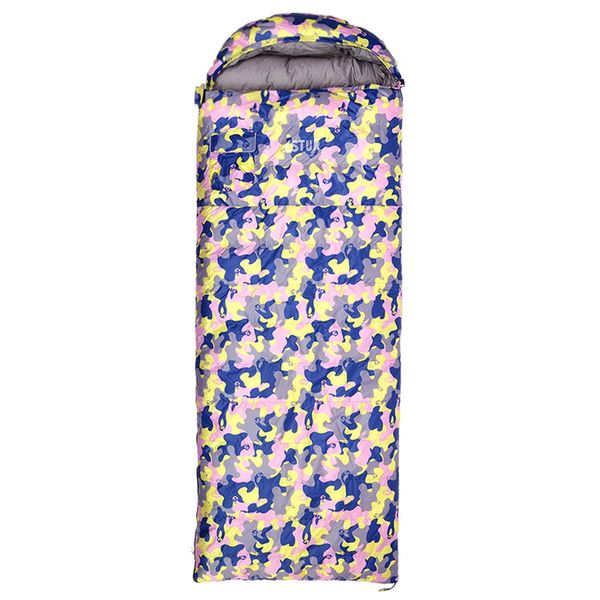 Envelope Sleeping Bag, 1kg Down Fill, Waterproof Outdoor Sleeping Bag-Sandy