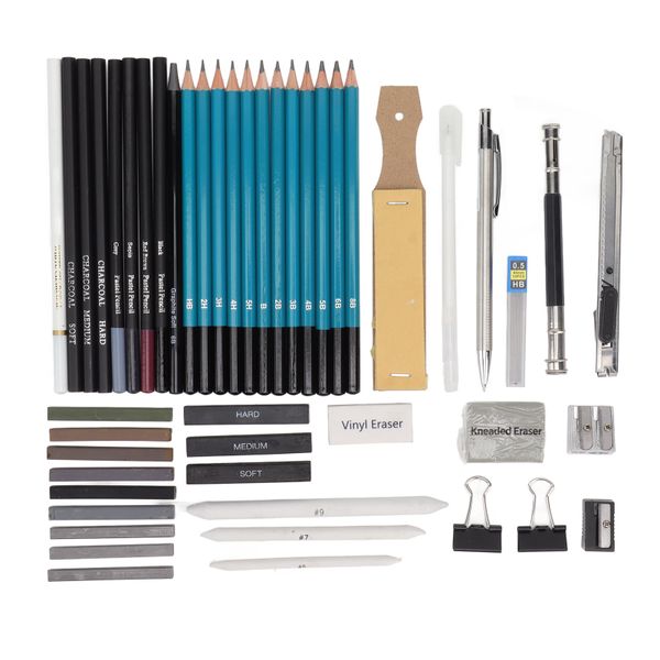 50Pcs Eco Drawing Pencils Break Resistant Art Set