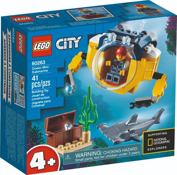 LEGO City 4+ Ocean Mini-Submarine Sea Set 60263