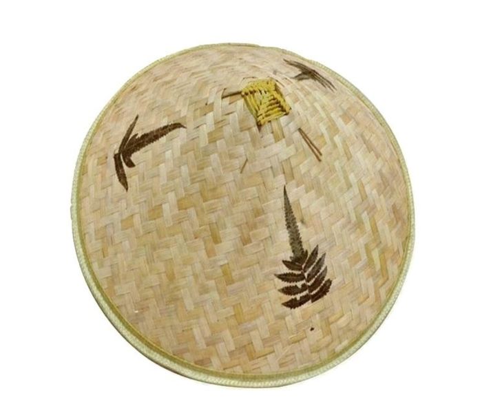 Sun Hat,Bamboo Hat Oriental Hat Shamrock Hat Garden Fishing Hat Asian Hat