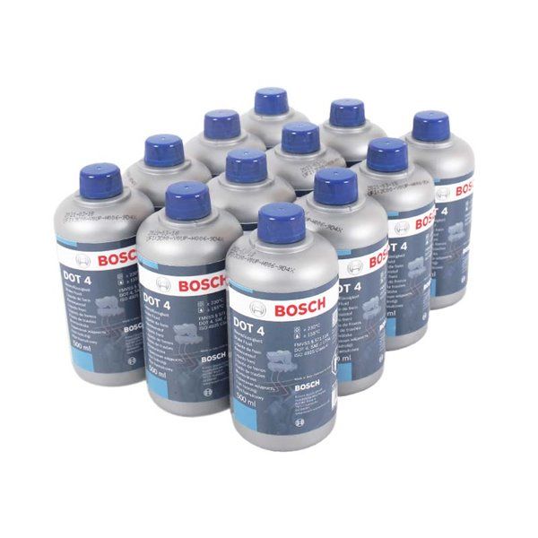 Bosch DOT 4 Brake Fluid 500ml - 12 Pack