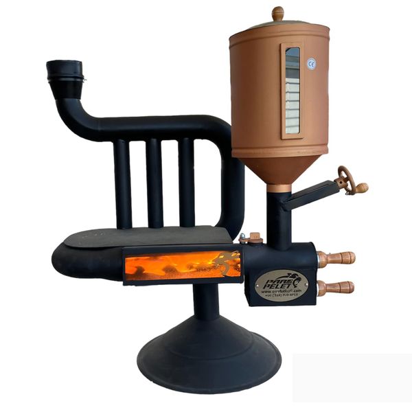 Pars PS Pellet Stove - Water Heating &amp; Cooking Surface Heater