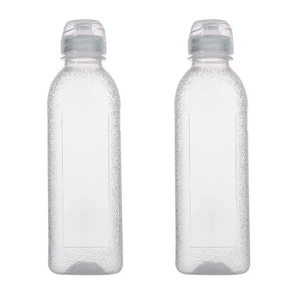Kitchen Plastic Oil Bottle Seasoning Distribution Bottle -2Pcs-500ML
