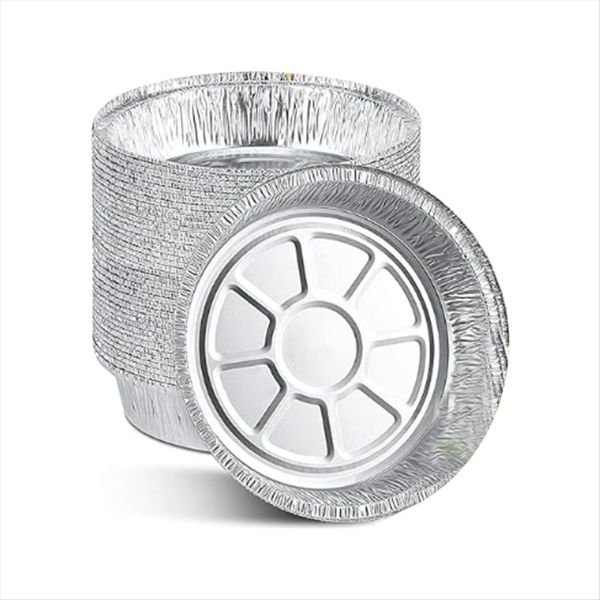 6 Inch Aluminum Foil Air Fryer Liners,Non-Stick Round Oil-Proof Food Grade