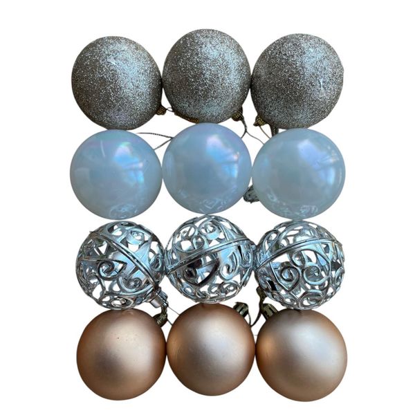 Christmas Tree 12 PC Ball Decorations