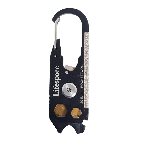 Lifespace 20-in-1 Multitool with Carabiner Clip &amp; Keychain