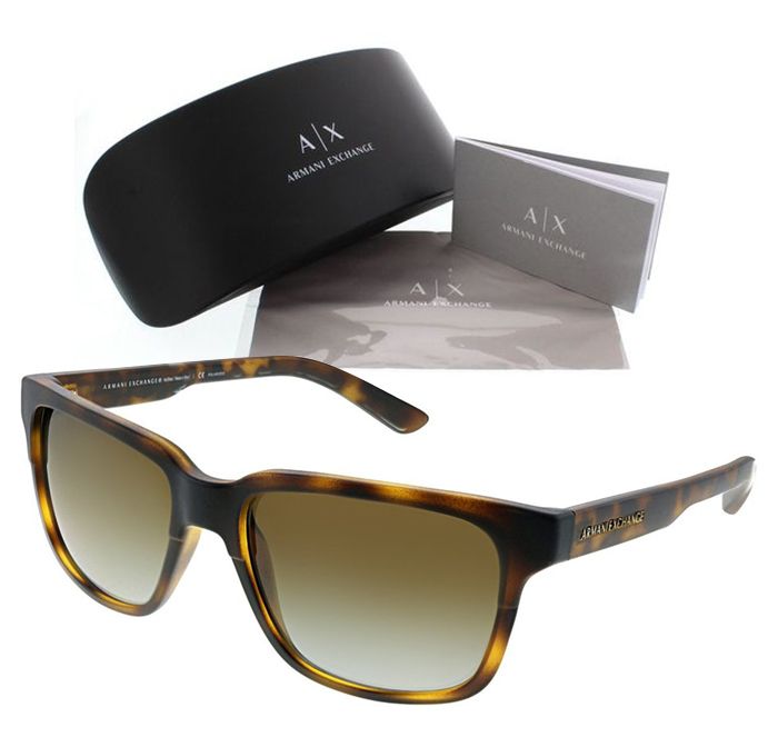 Armani Exchange Matte Havana Sunglasses AX4026S 8029T5 | Buy Online in  South Africa 