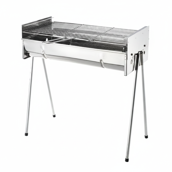 Large Adjustable Stainless Steel Braai Grill for Outdoor Cooking