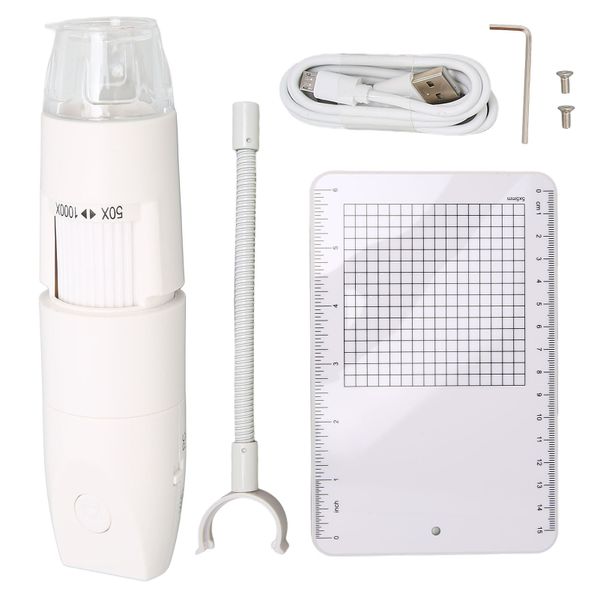 Wireless Microscope 8LED HD White