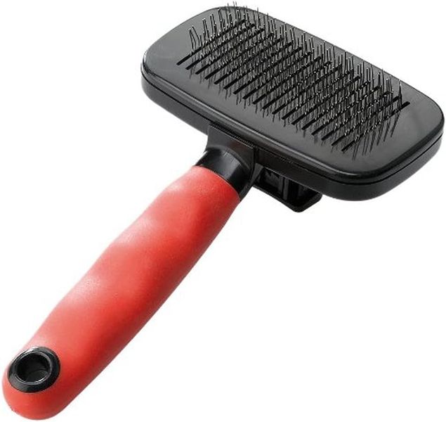 Ferplast GRO 5955 Self-Cleaning Slicker Brush - Medium for Dogs &amp; Cats