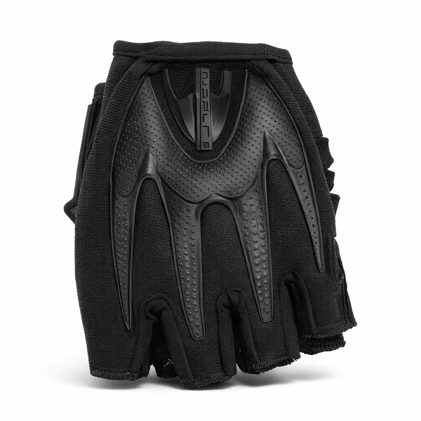Impact Grip Fingerless Gym &amp; Weightlifting Gloves - Black