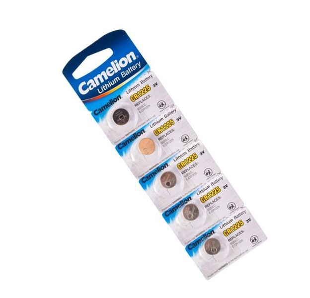 CAMELION CR1225-BP5 Coin Type Battery 3V 50mAh Lithium-MG 5P/Pack