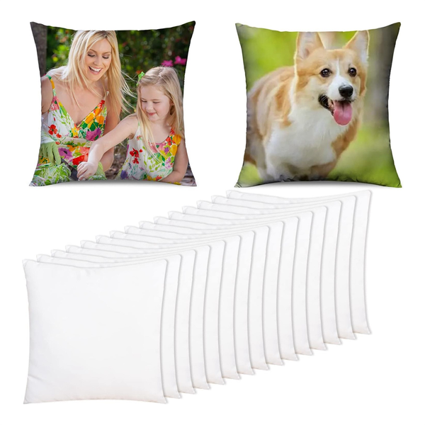 15 Pcs Sublimation Blanks Pillow Cases Cushion Covers Pillow Covers