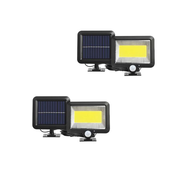 Set Of 2 COB Outdoor Waterproof Split Solar Lamp