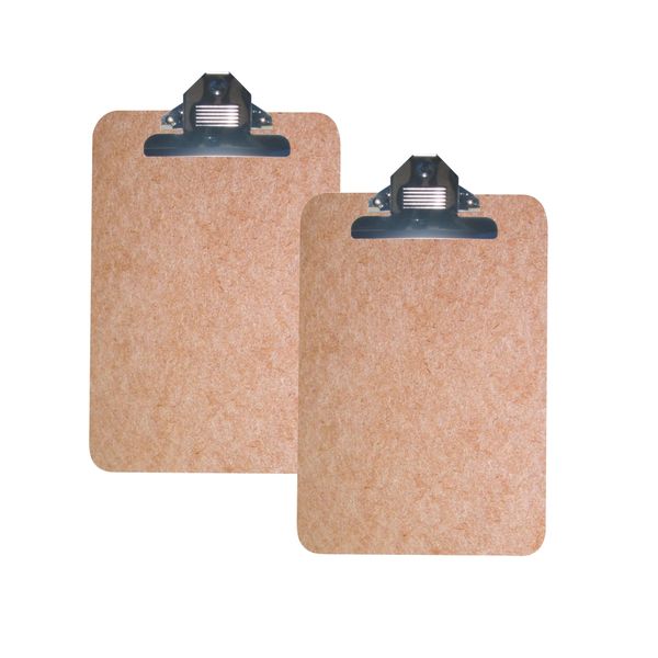 Parrot Products 2 x Masonite A4 Clipboard (355mmx230mm) Bundle