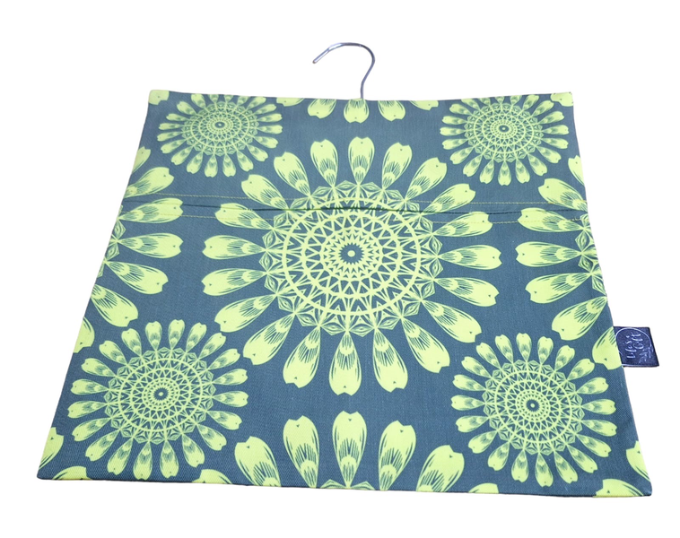 Laundry Peg Bag - Yellow Flower Petal Wheel