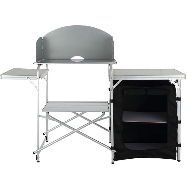 Wildout Large Capacity Camping Kitchen Table with Cupboard