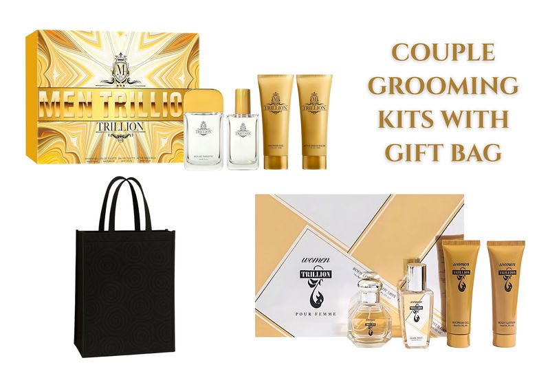 Trillion His &amp; Hers 4-in-1 Couple Gift Set &amp; Gift Bag Combo