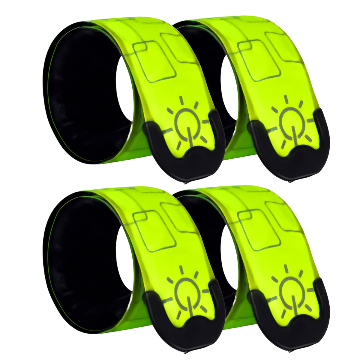 LED Safety Wristband Lights,Rechargeable Light Up Arm Ankle Band for Night