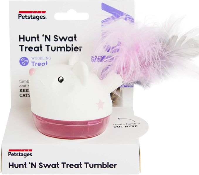 Hunt 'N Swat Treat Tumbler Dispensing Cat Toy