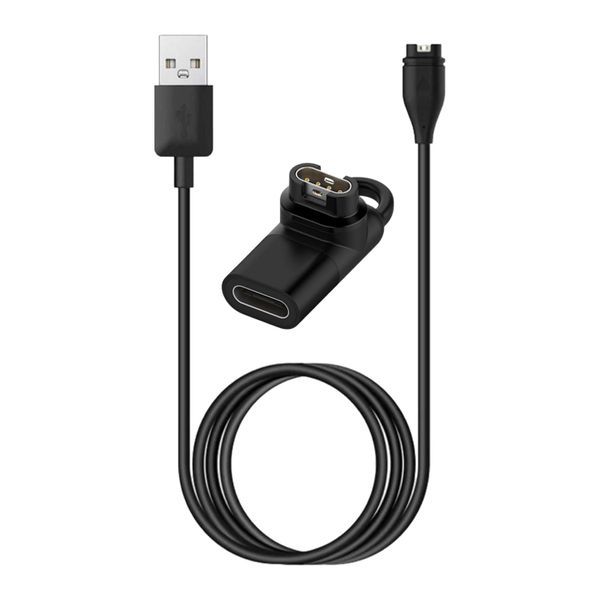 FocusFit USB-C Charger Adaptor &amp; USB Charger Compatible with Garmin Fenix
