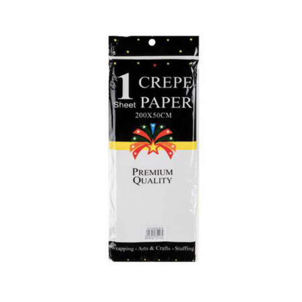 Premium Quality Stationary - White Crepe Sheet x 2