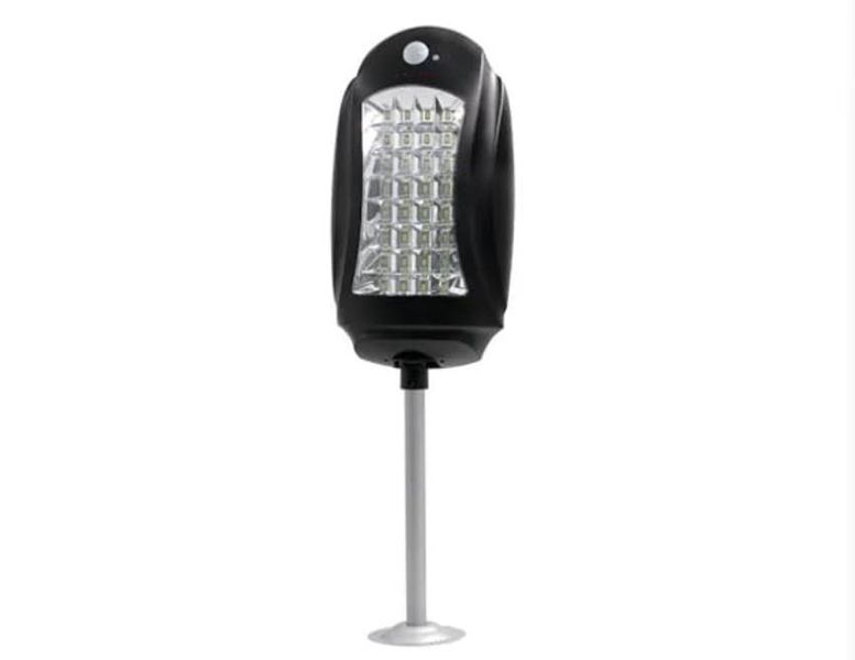 Solar Powered Human Induction Street Lamp With Remote Control &amp; Pole 16W