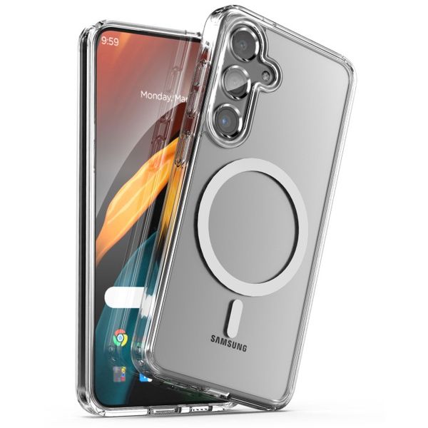 Transparent Clear Magsafe Magnetic Back Cover Compatible with Samsung Galaxy S23 Ultra