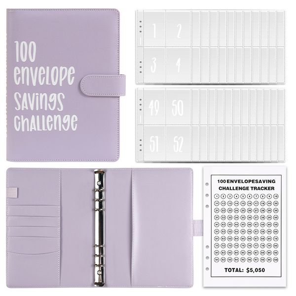 100 Envelopes savings challenge binder