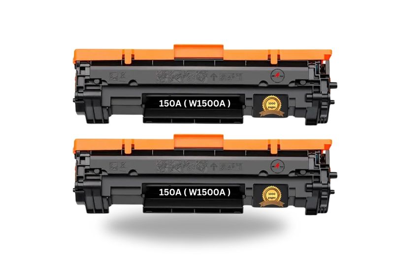 HP 150A/W1500A/150 Black Toner Cartridge-Compatible ( W1500A ) Set x 2