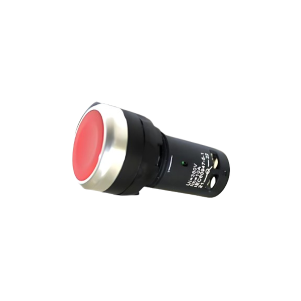 PB300MR Momentary Push Button Red 22mm 1NO+1NC 10A 380VAC IP40