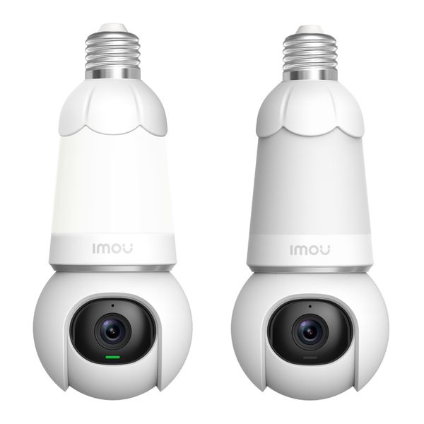 IMOU Bulb Cam 2K QHD AI Panoramic Colour Night PT WiFi Security Camera Twin