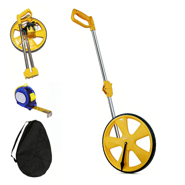 Distance Measuring Wheel Foldable with 5m Measuring Tape, Storage Bag