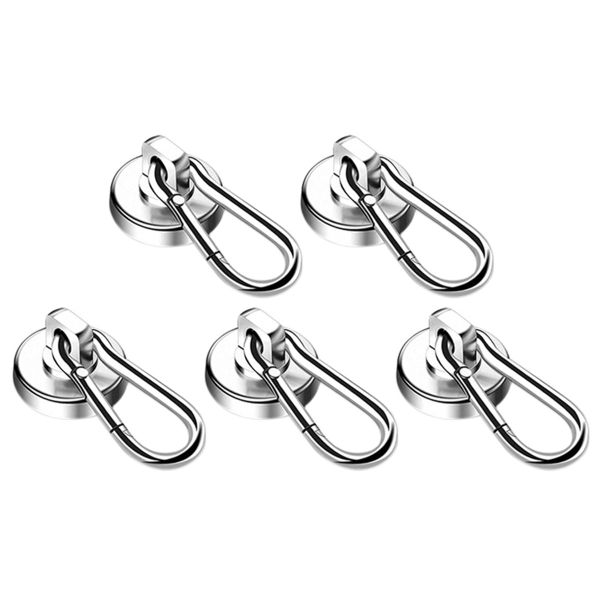 New D25mm Magnetic Hooks with Swivel Carabiner Heavy Duty Strong Magnet Sna