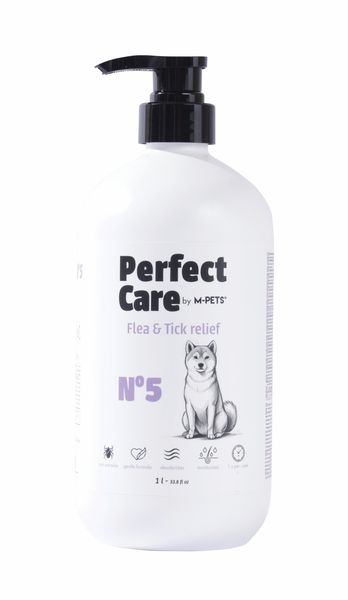 M-Pets Perfect Care No.5 Flea and Tick Relief Shampoo- Dogs