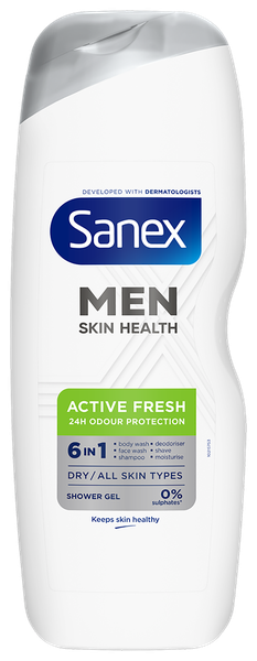 Sanex Men Odour Protect Shower Gel - Body Wash - 750ml