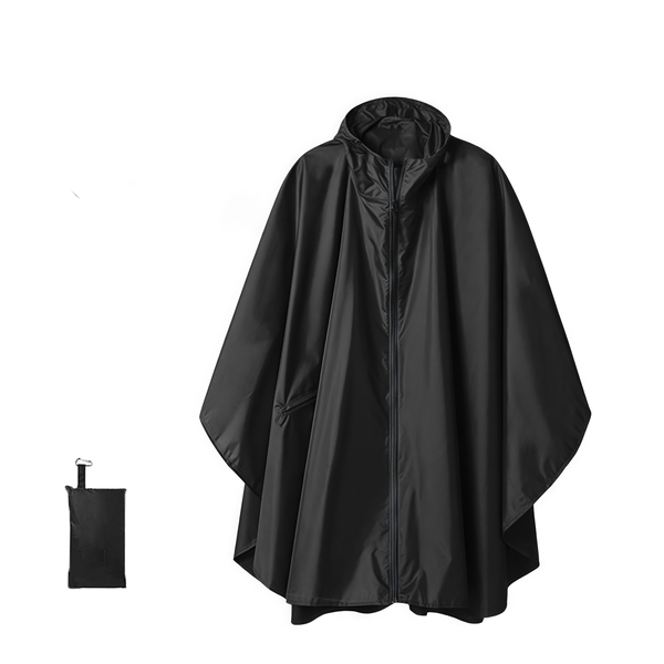 Waterproof Raincoat Rain Poncho for Adults Rain Cape with Hood &amp; Pocket