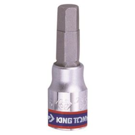 King Tony - Socket Hex Bit - 1/4 Inch Drive - 6mm x 37mm - 12 Pack