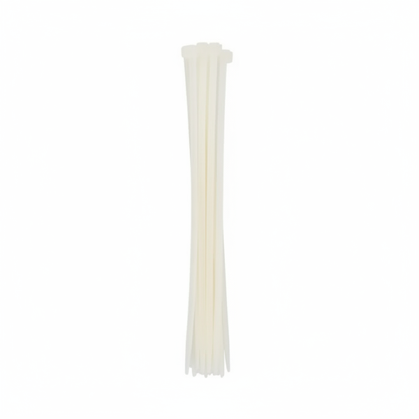 Nexus 100 Piece White Nylon Cable Ties 4.8mm x 300mm
