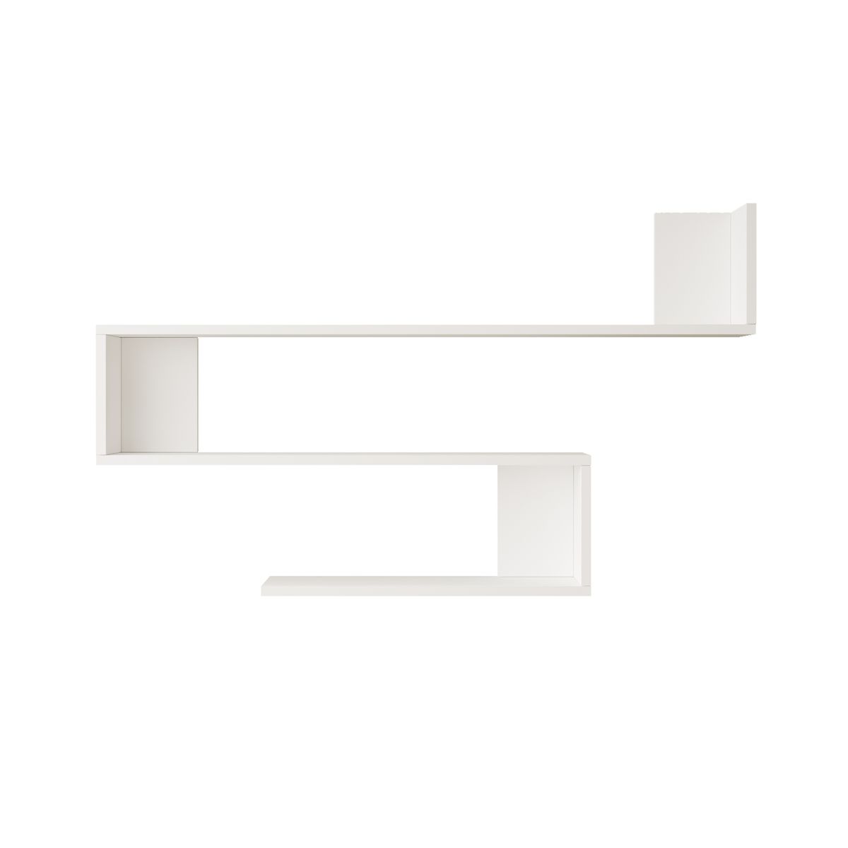 Yurupa 3 Tier Wall Mounted Hanging Floating Shelves Shelf Shelving - White